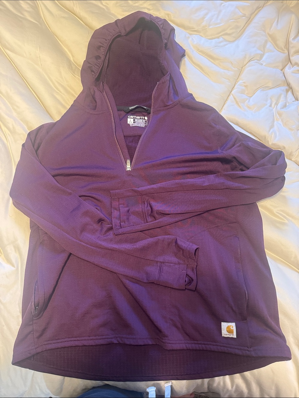 Carhartt women’s Plum Hooded Zip Pullover